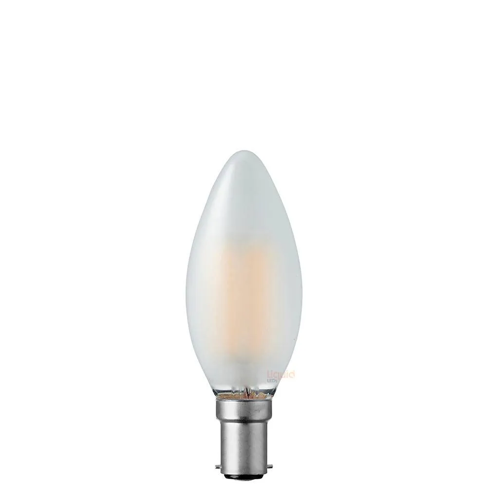 4W Candle LED Bulb B15 Frost in Warm White