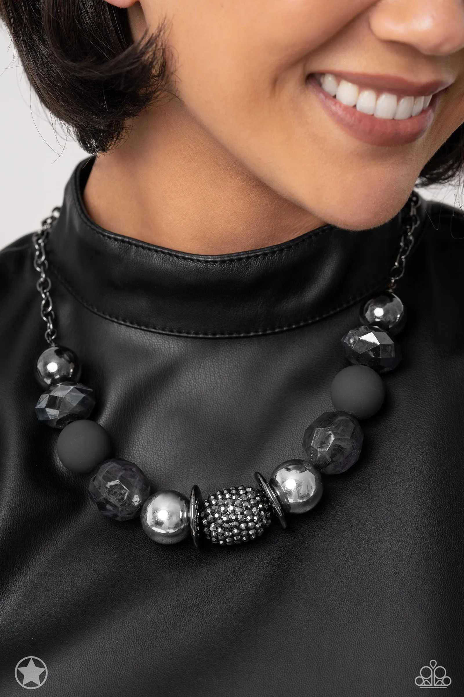 A Warm Welcome Black Necklace - Paparazzi Accessories