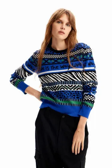 Abstract Border sweater