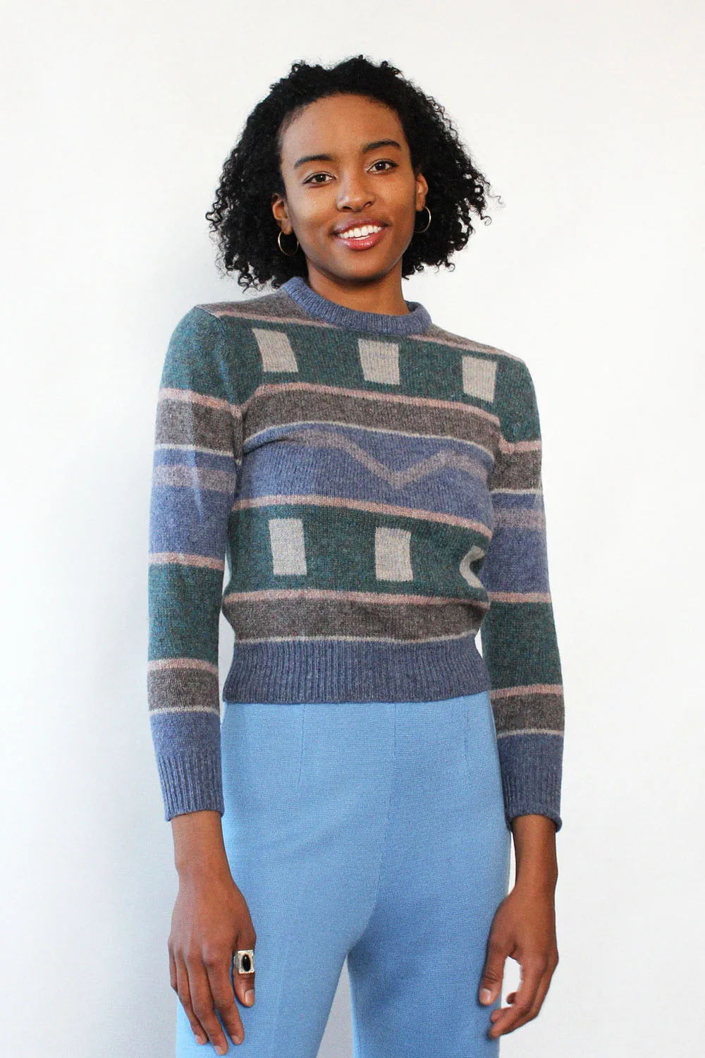 Altman Intarsia Sweater in Size XS/S - Optimized E-Commerce Product Title