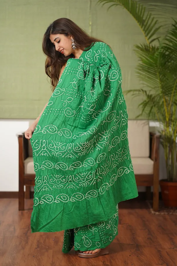 Bandhani Cotton Saree