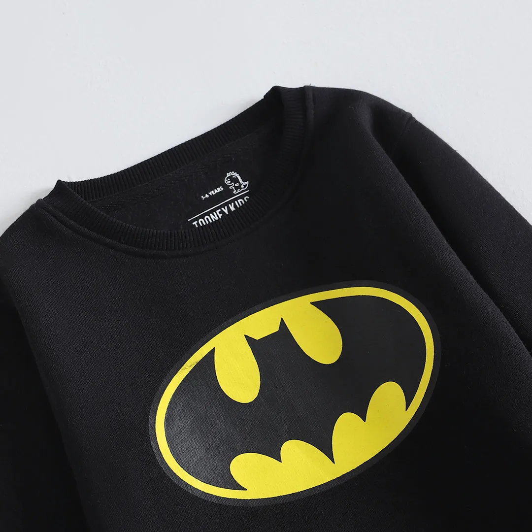 Batman-Themed, Ultra-Soft Fleece Sweatset for Kids