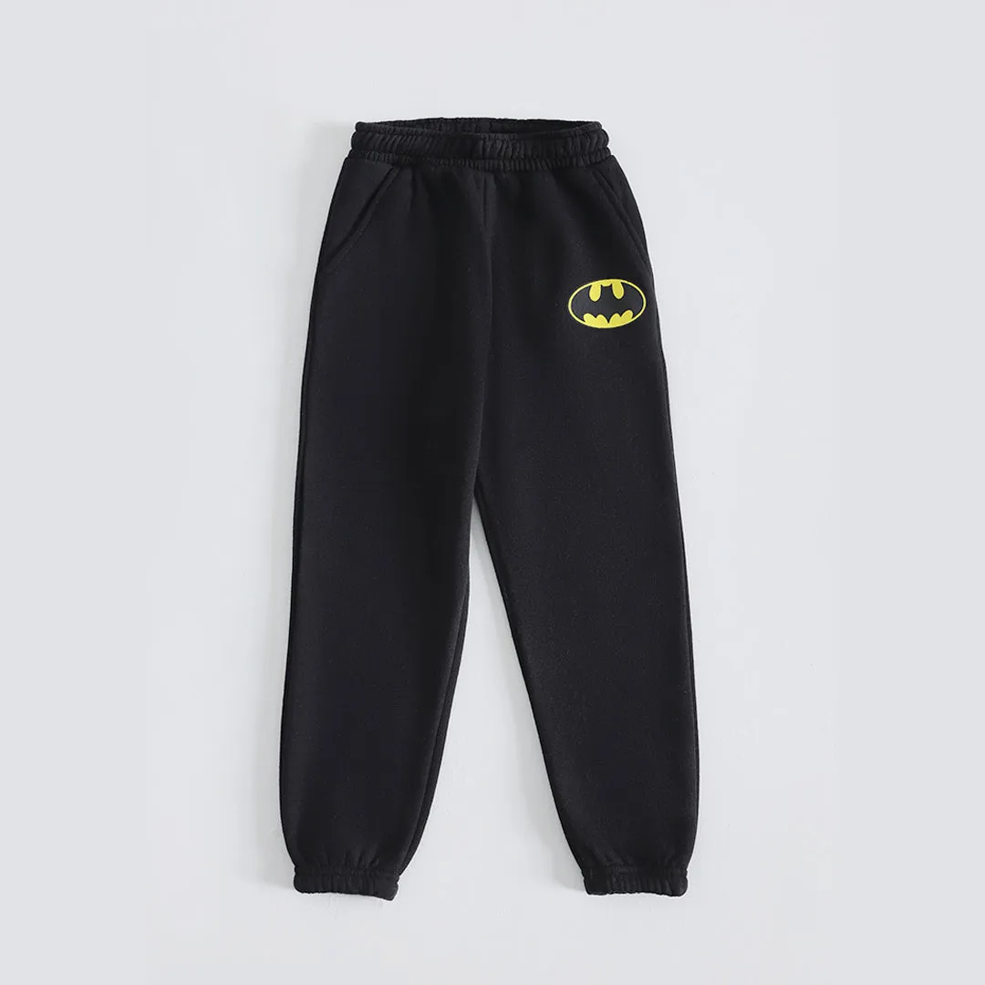 Batman-Themed, Ultra-Soft Fleece Sweatset for Kids