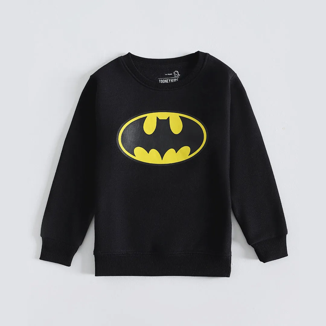 Batman-Themed, Ultra-Soft Fleece Sweatset for Kids