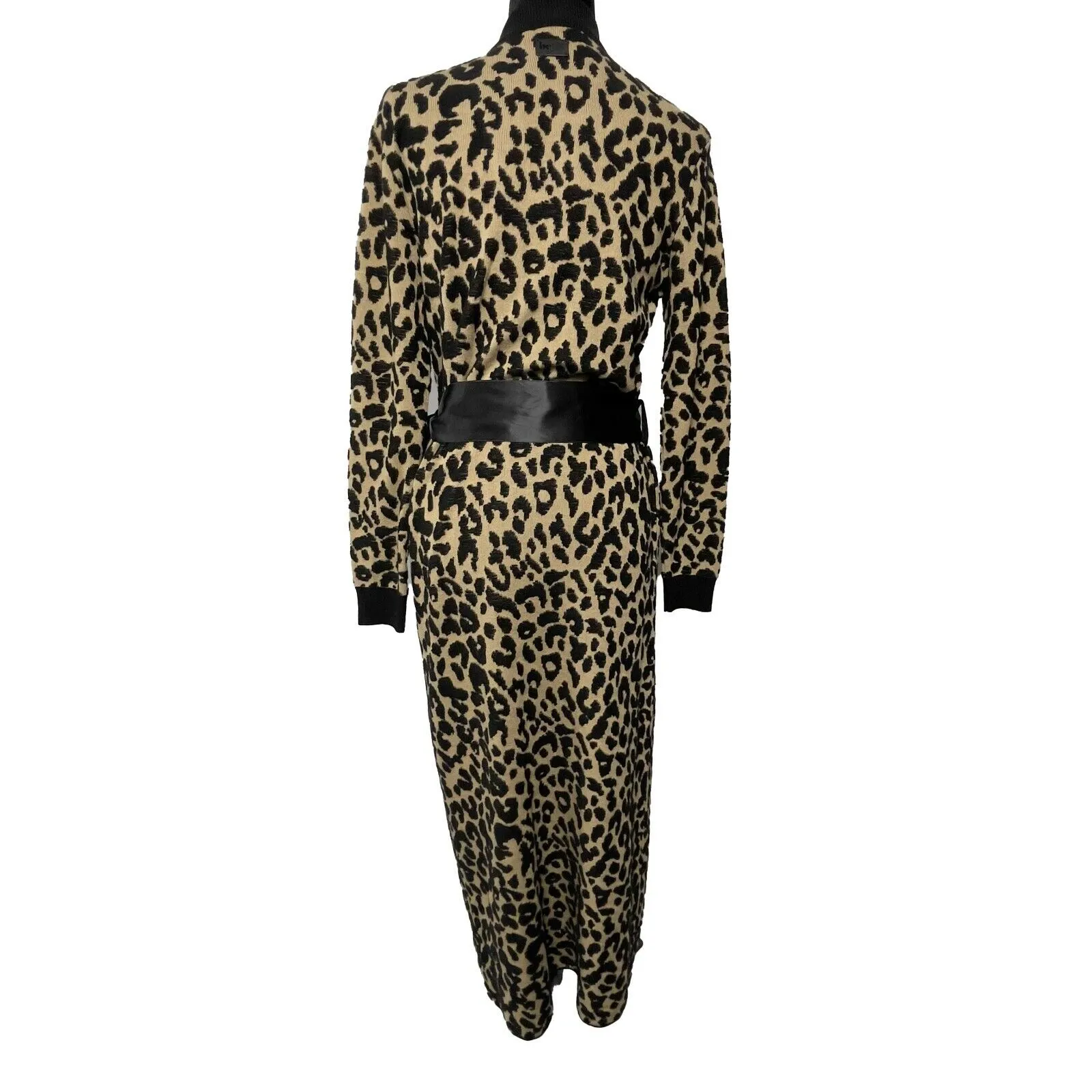 Be Blumarine - New w/ Tags - Leopard Printed Long Cardigan - Brown, Black - 4