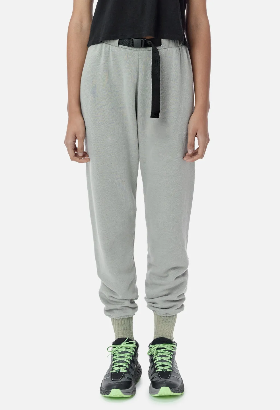 Belted Vintage Fleece Sweatpants / Plaster