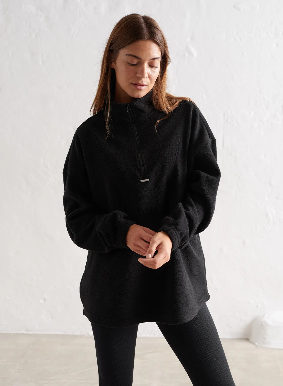 Black Fleece Half Zip