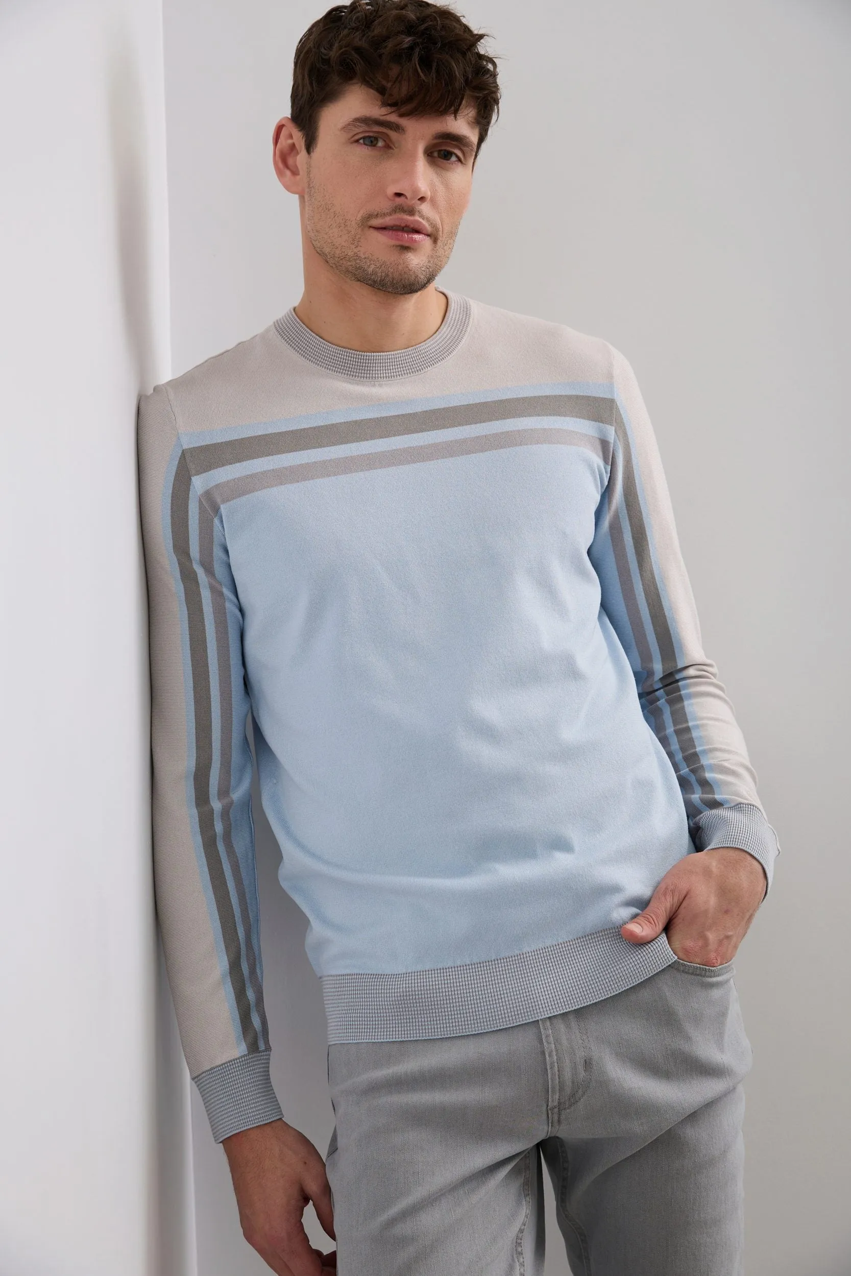 Block Stripe Sweater