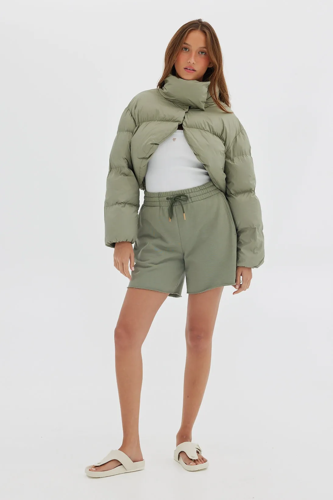 Bolero Puffer - Sage