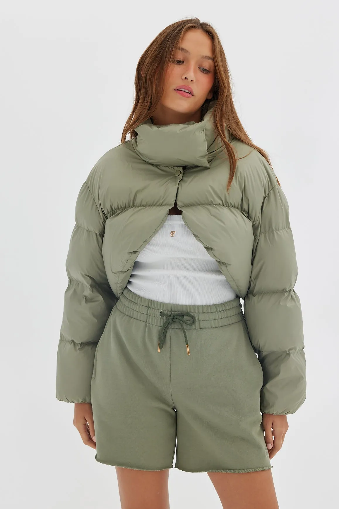 Bolero Puffer - Sage