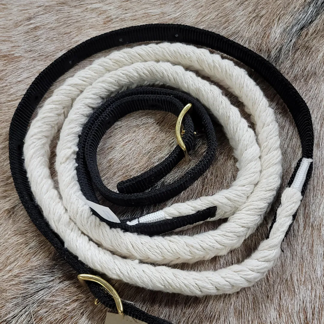 BRAIDED COTTON BARREL REINS