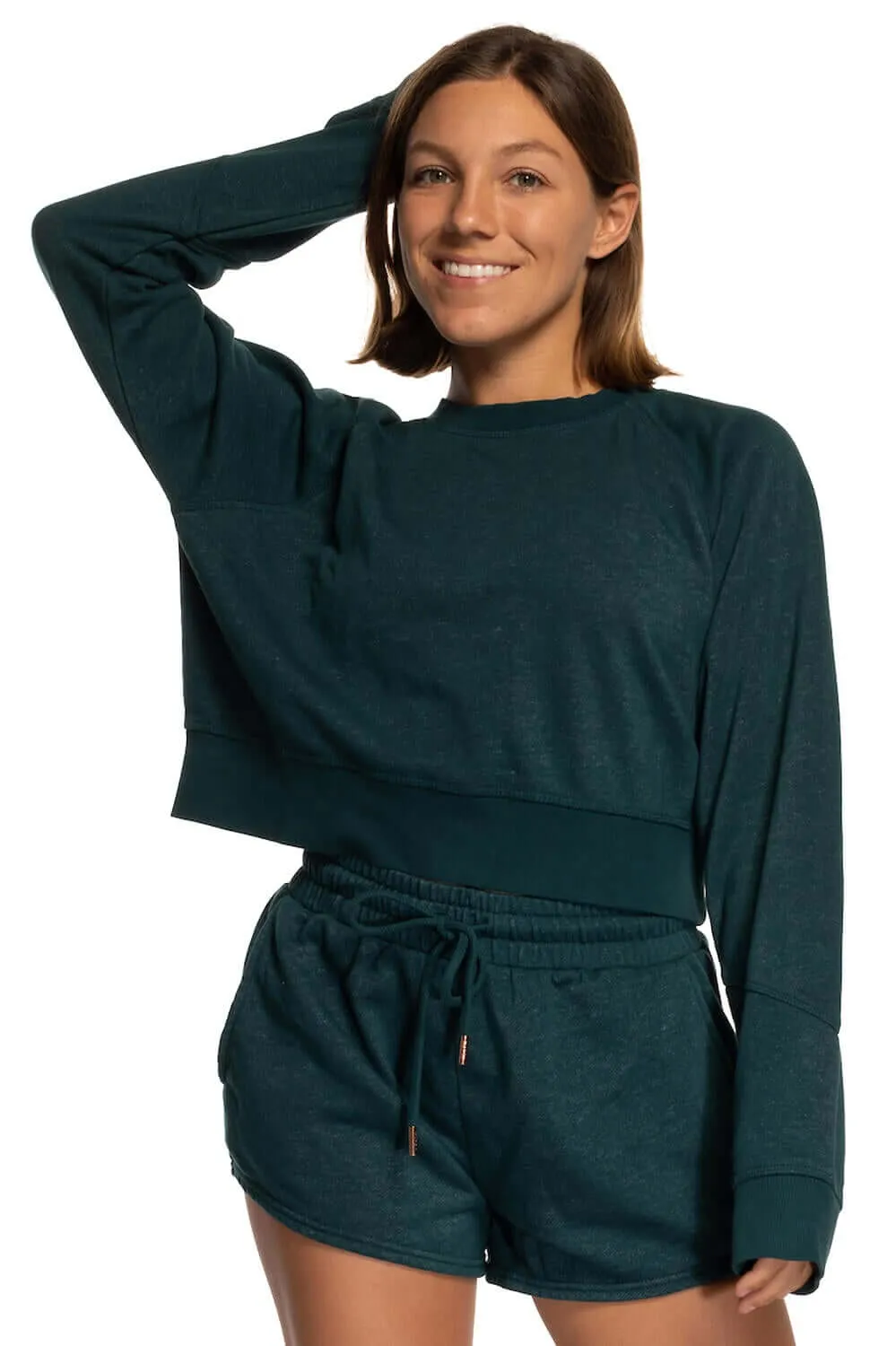 Brynn Cropped Fleece Crewneck