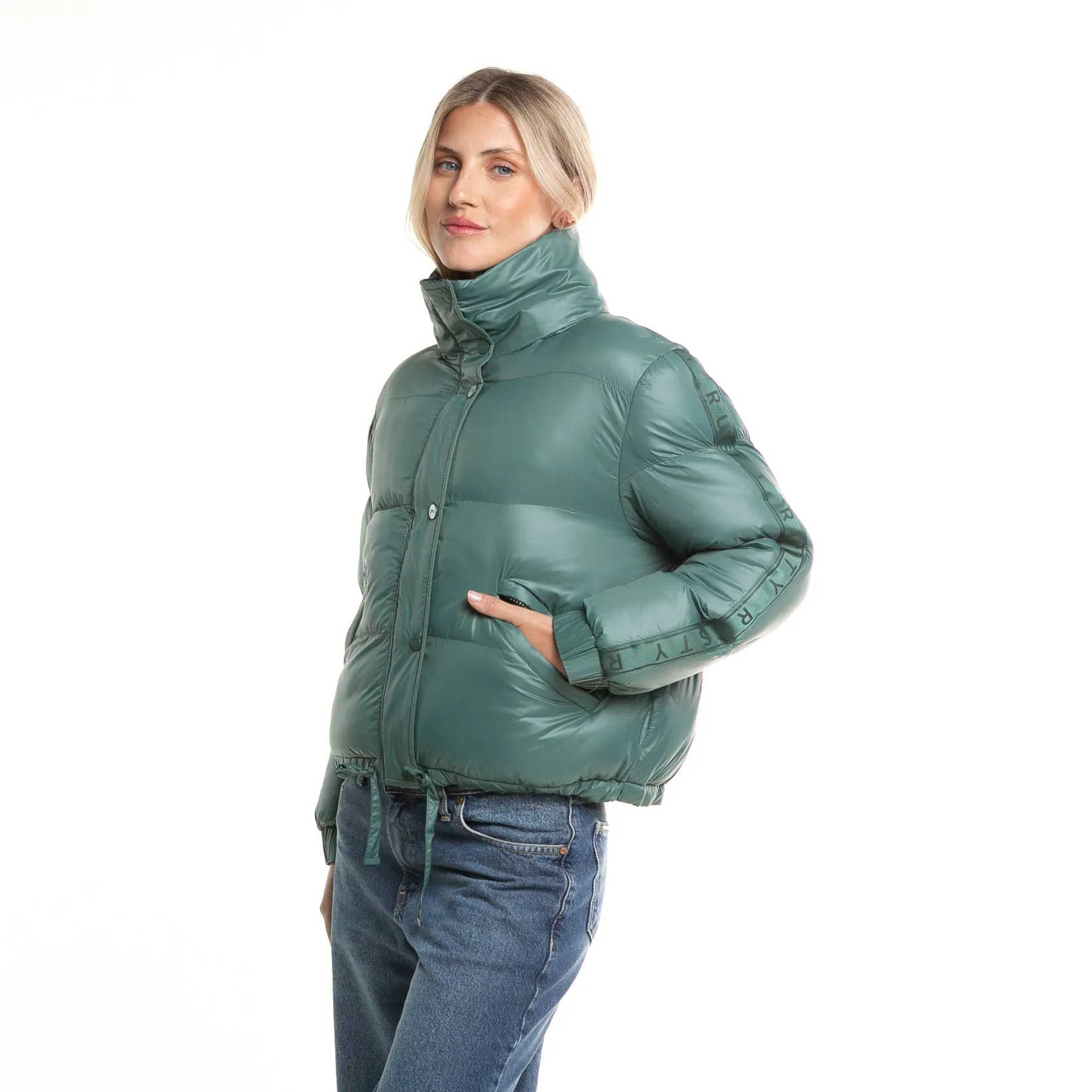 Campera Abrigo Rusty Best Days Puffer Coat Ld* Green