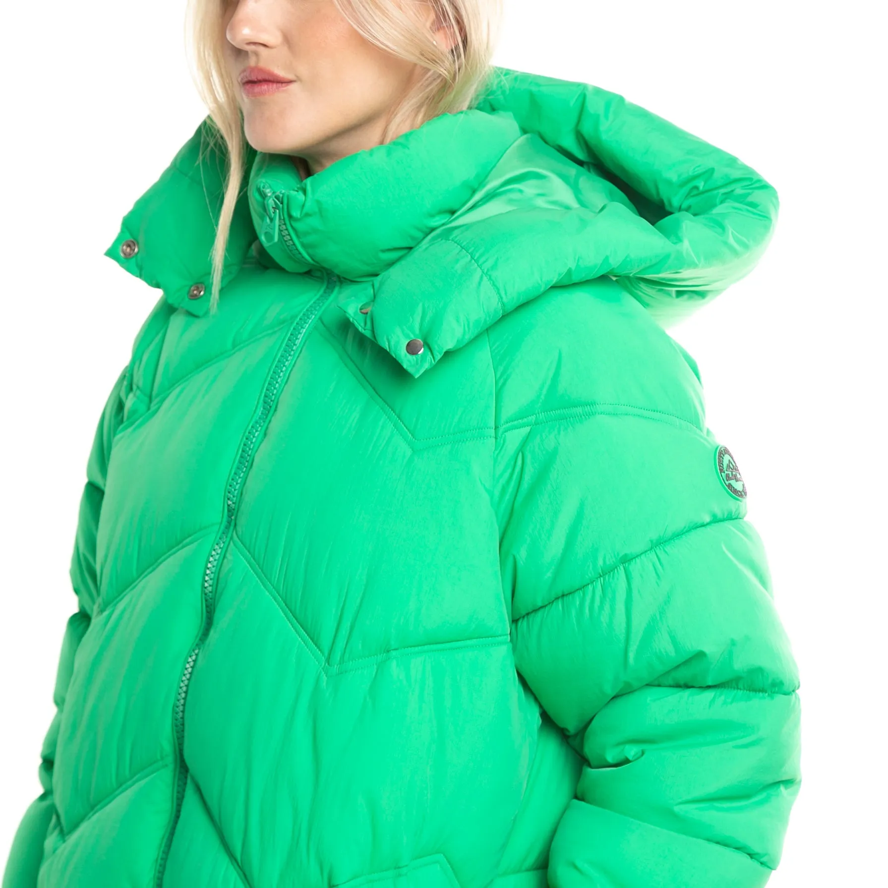 Campera Abrigo Rusty Higher Puffer Coat Ld* Verde Manzana