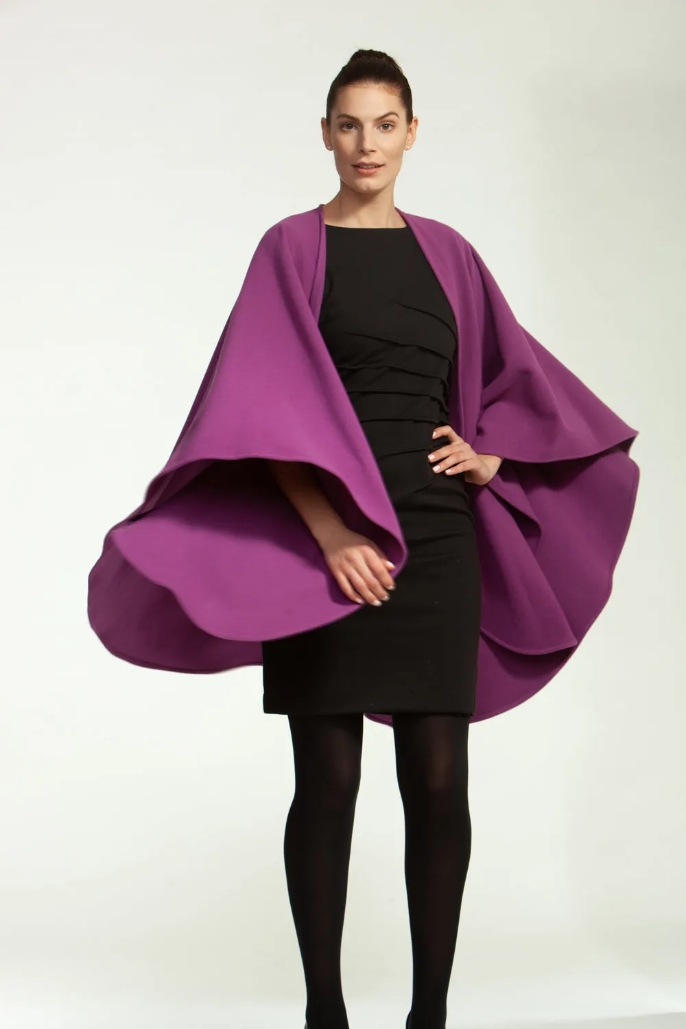 Cashmere & Wool Short Cape 993