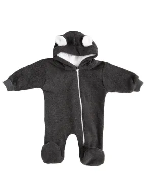 Charcoal Fleece Pramsuit