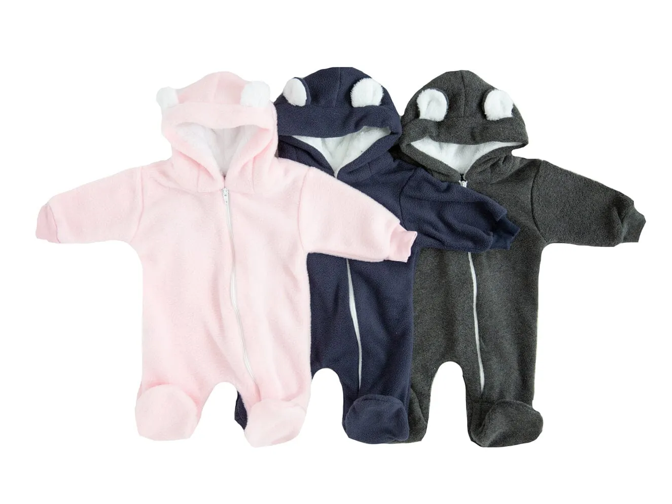 Charcoal Fleece Pramsuit