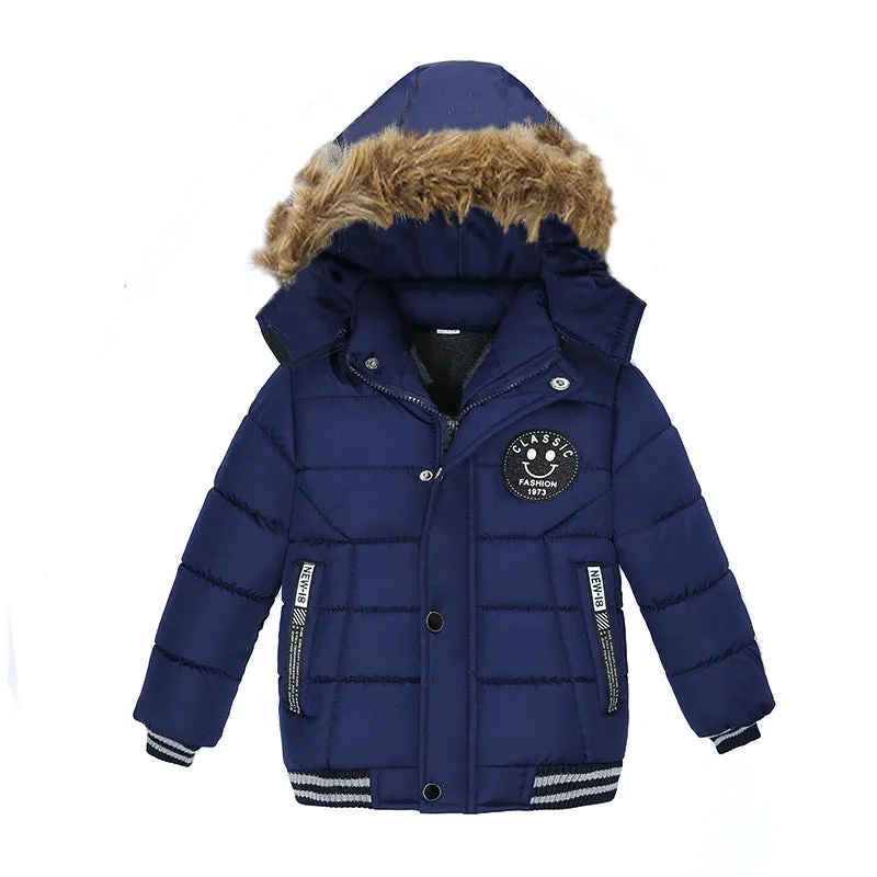 Children's Cotton Jacket Winter Boys Thickened Warm Cotton Jacket Coat