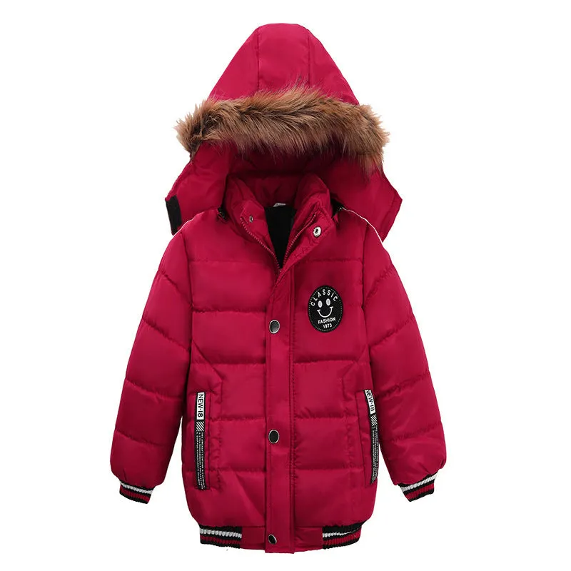 Children's Cotton Jacket Winter Boys Thickened Warm Cotton Jacket Coat