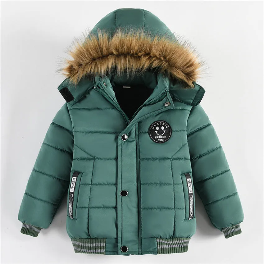 Children's Cotton Jacket Winter Boys Thickened Warm Cotton Jacket Coat