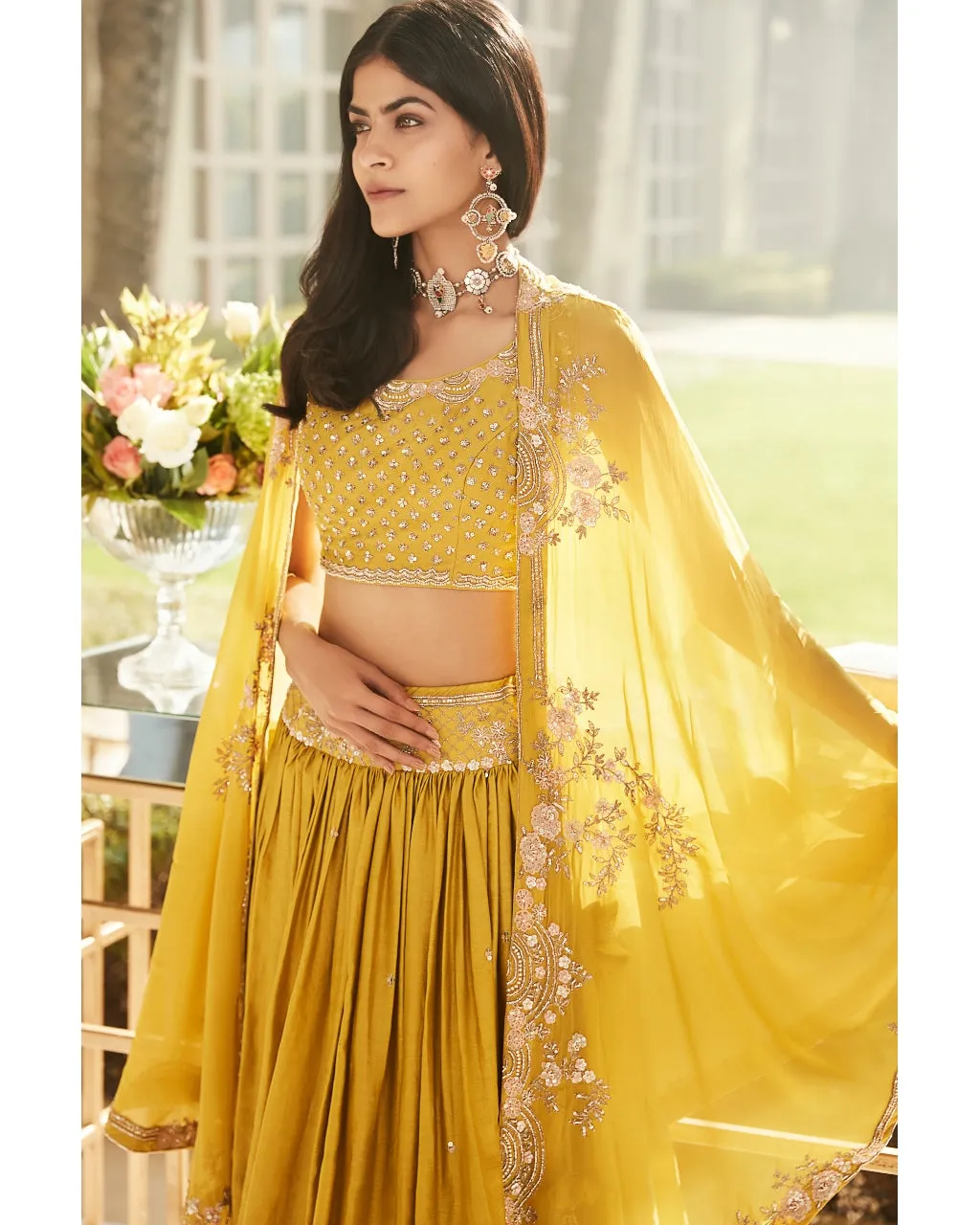 Citrus Yellow Roman Cape