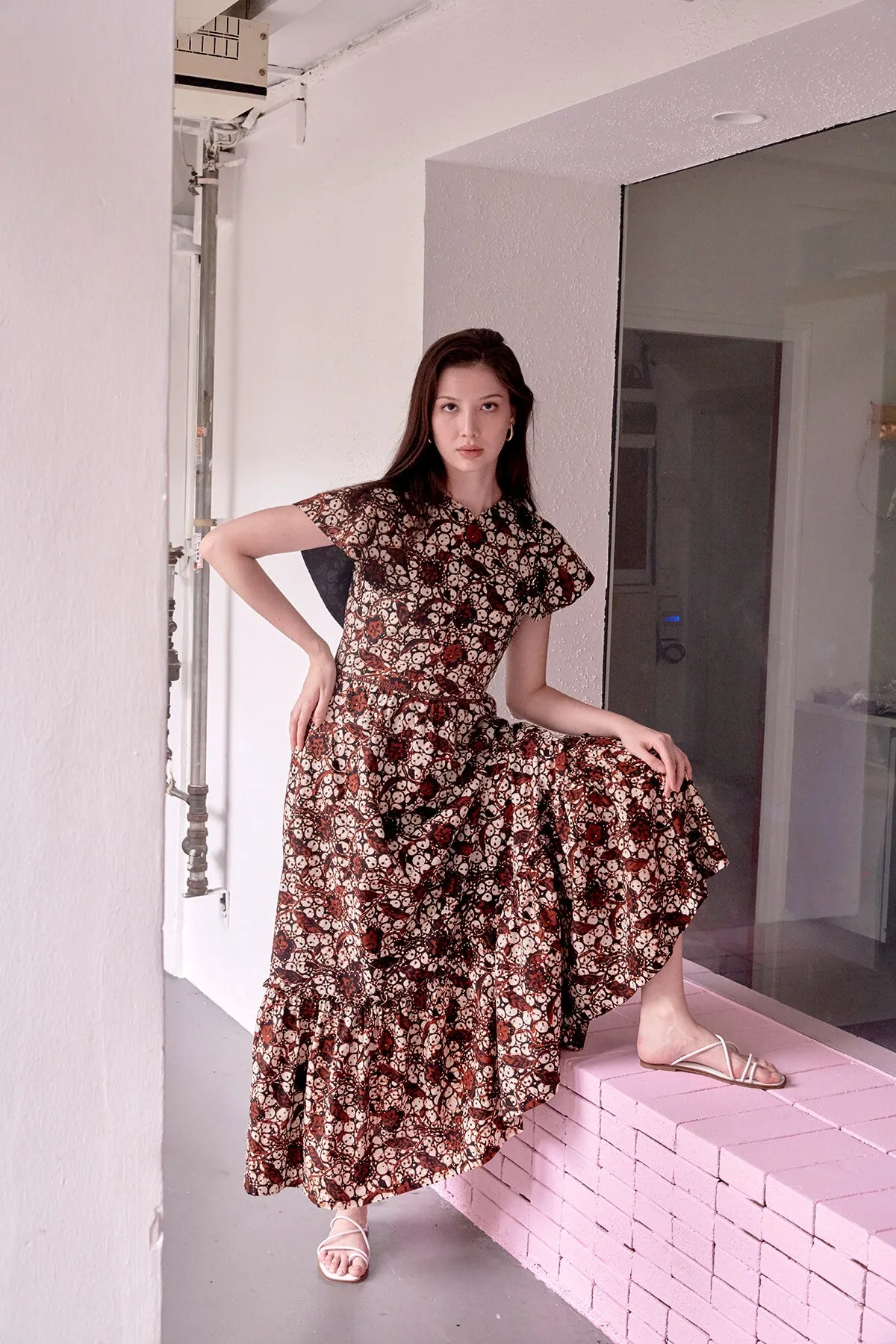 CLEA CAPE BATIK DRESS