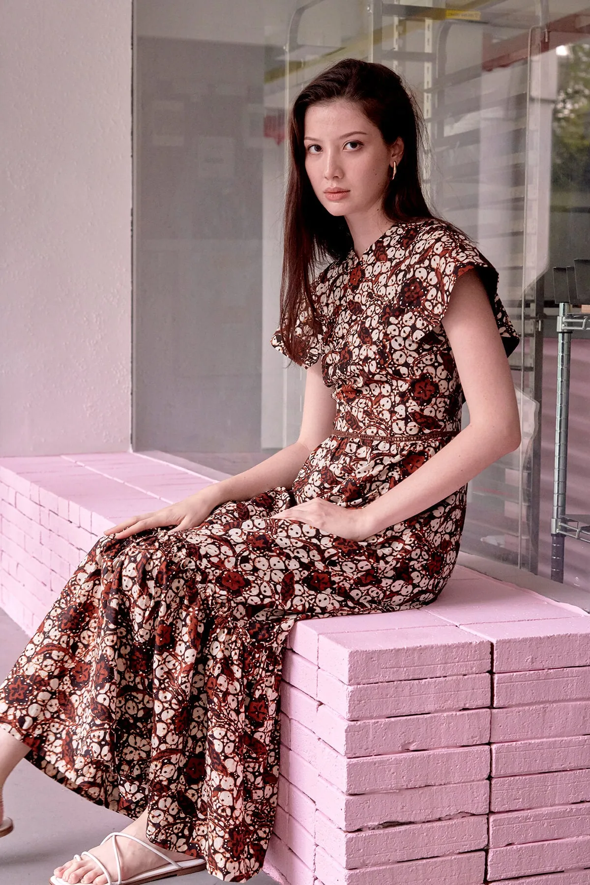 CLEA CAPE BATIK DRESS