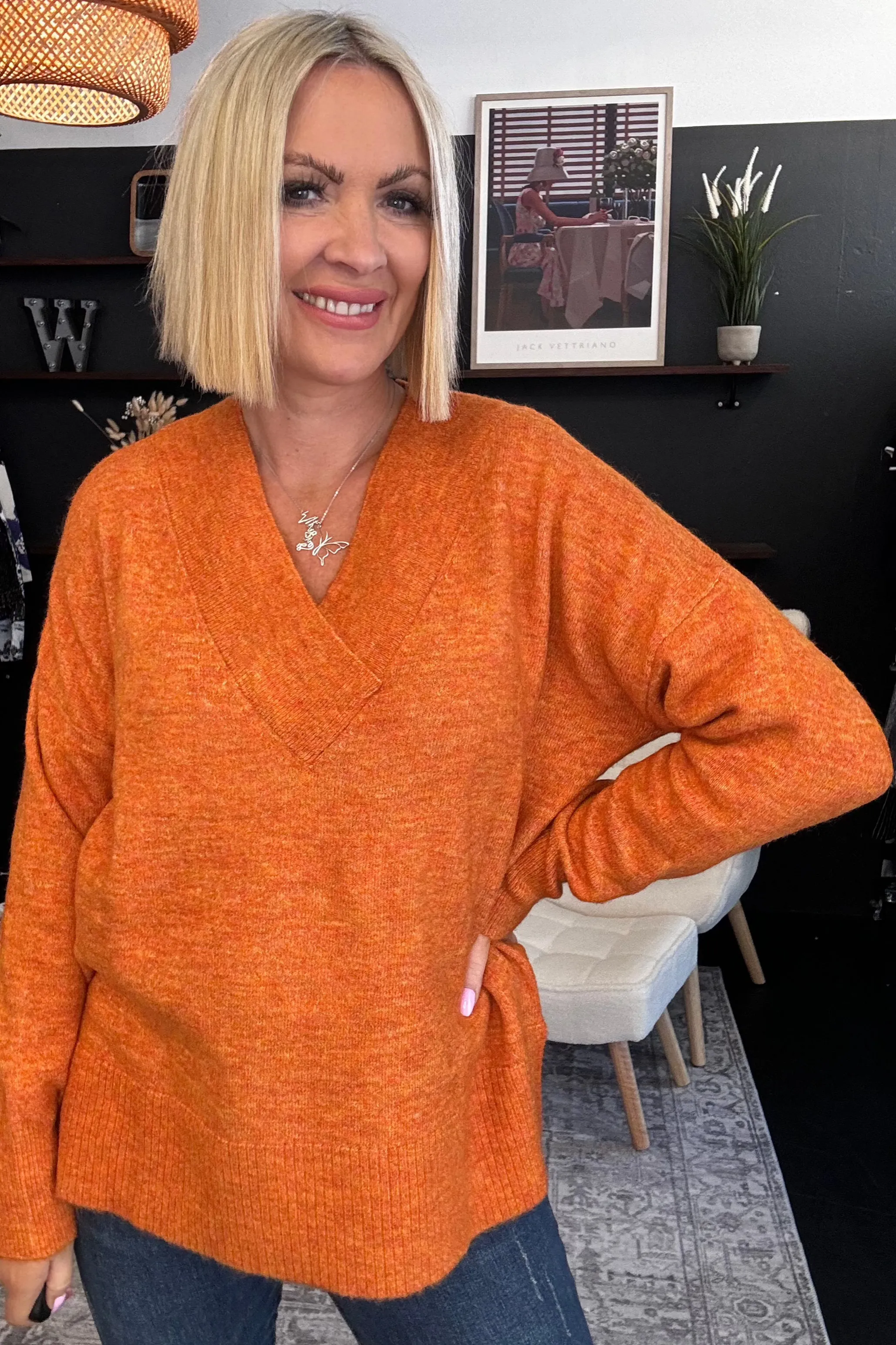 Come Together Sweater - Tangerine