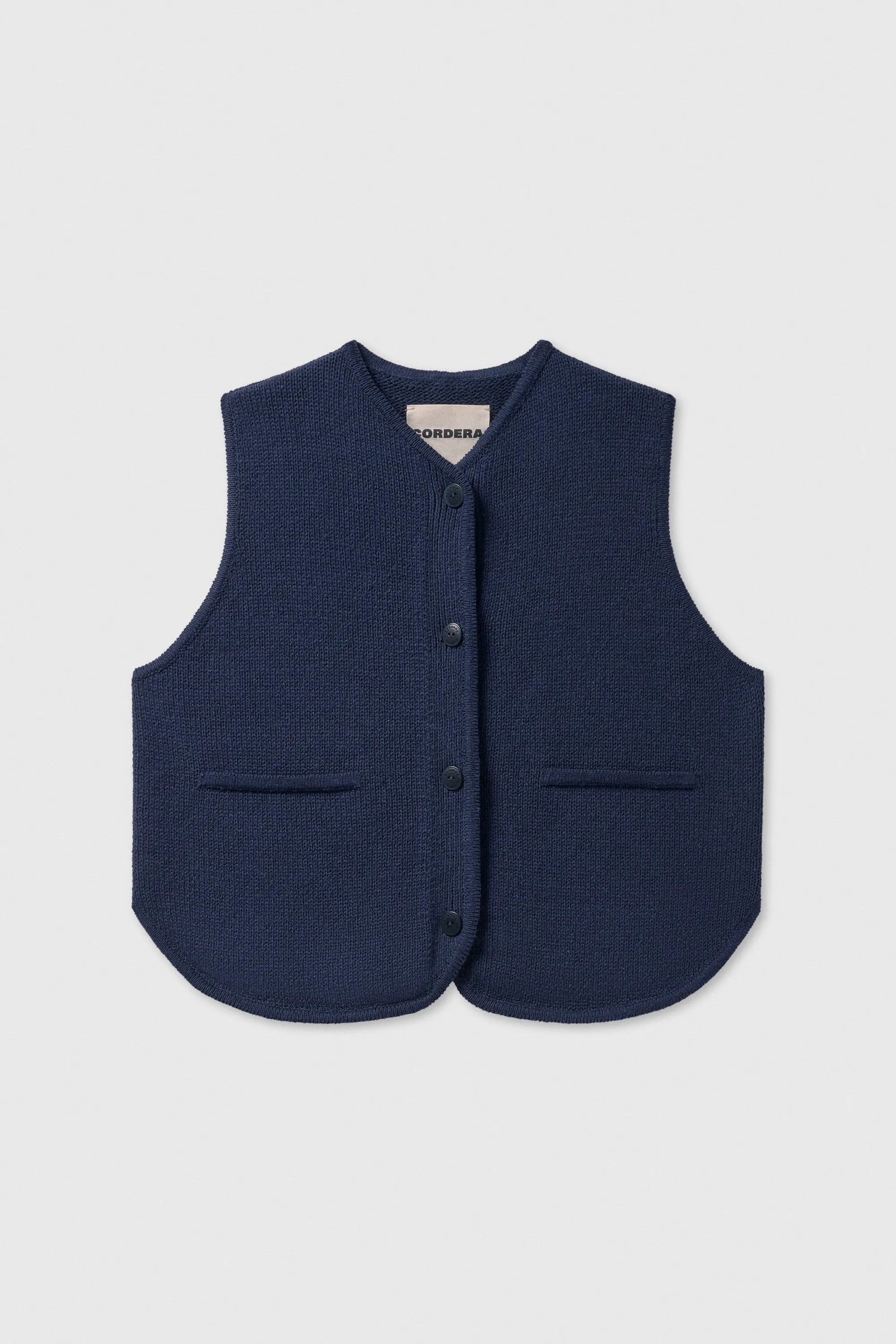 Cordera - Cotton Waistcoat - Navy