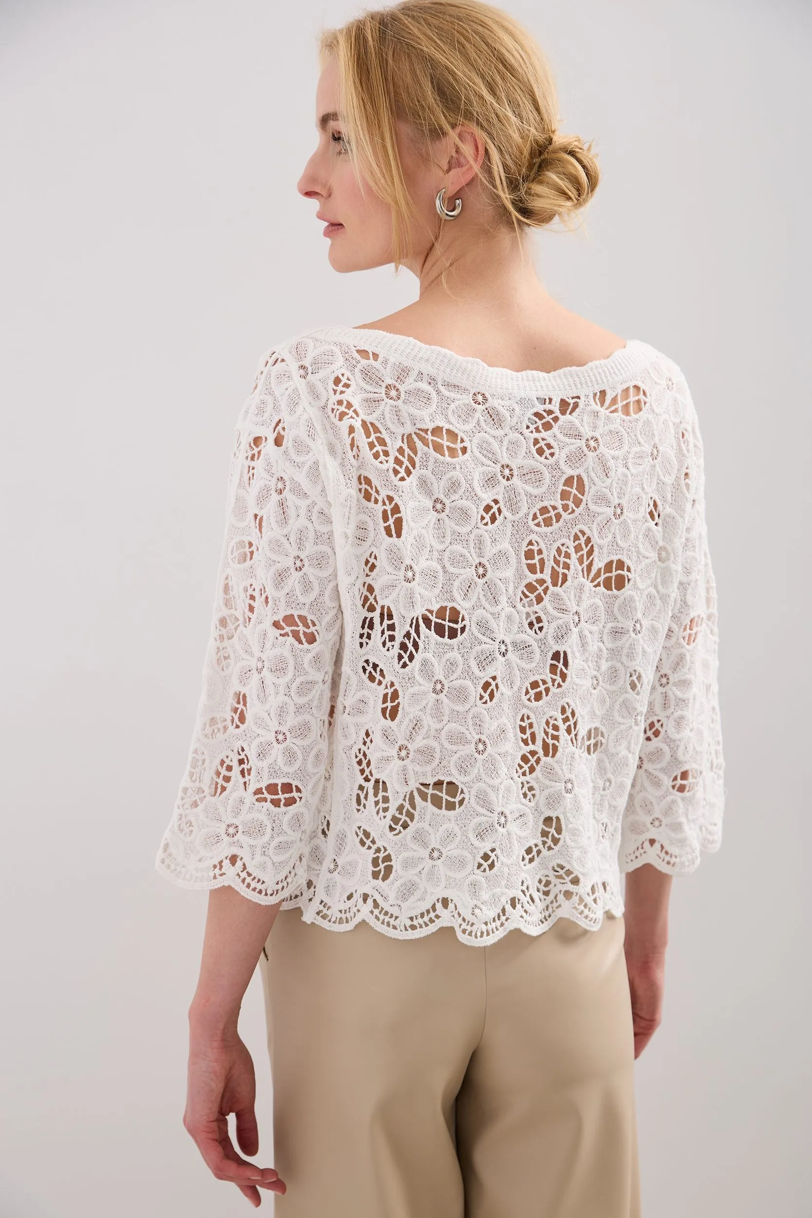 Cotton crochet top