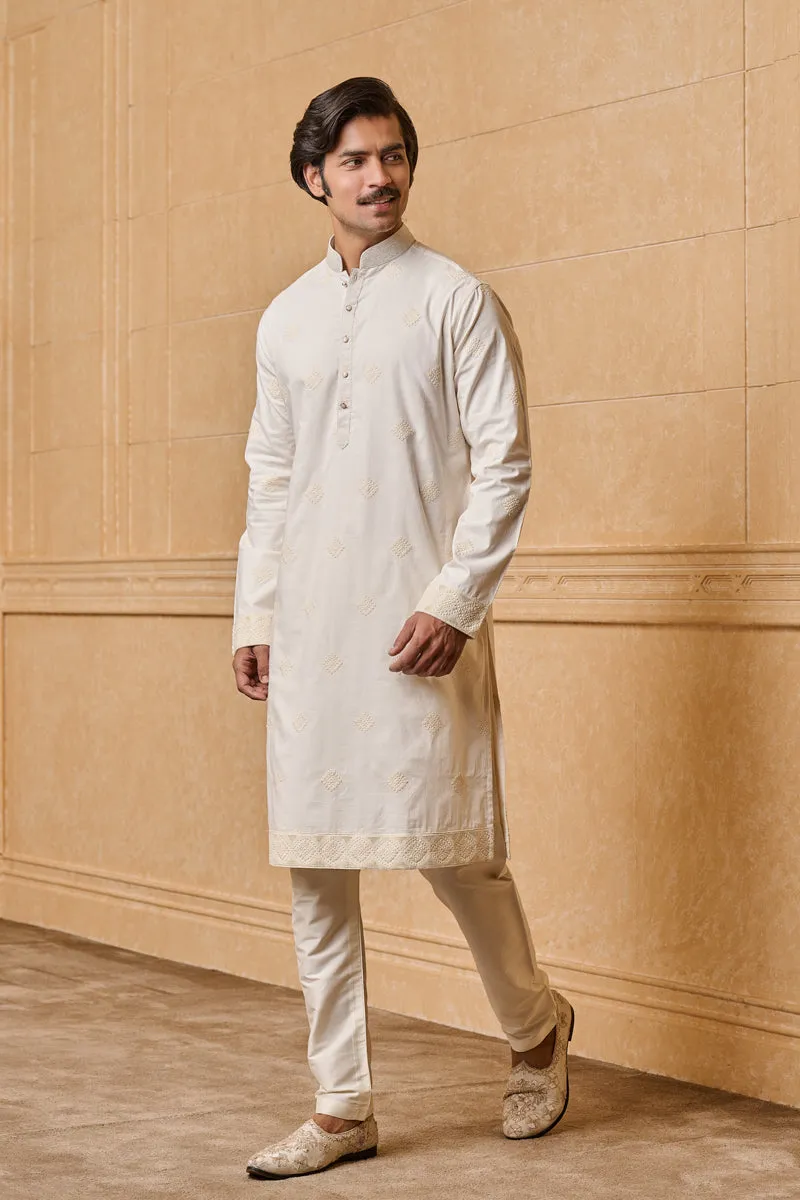 Cotton Embroidered Kurta Set