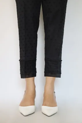 Cotton Jacquard Pants