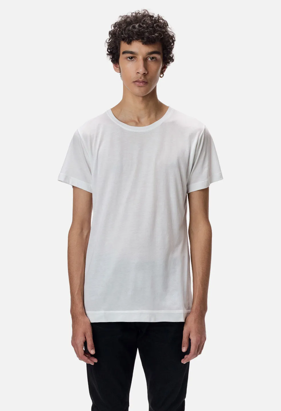 Cotton Mercer Tee / White