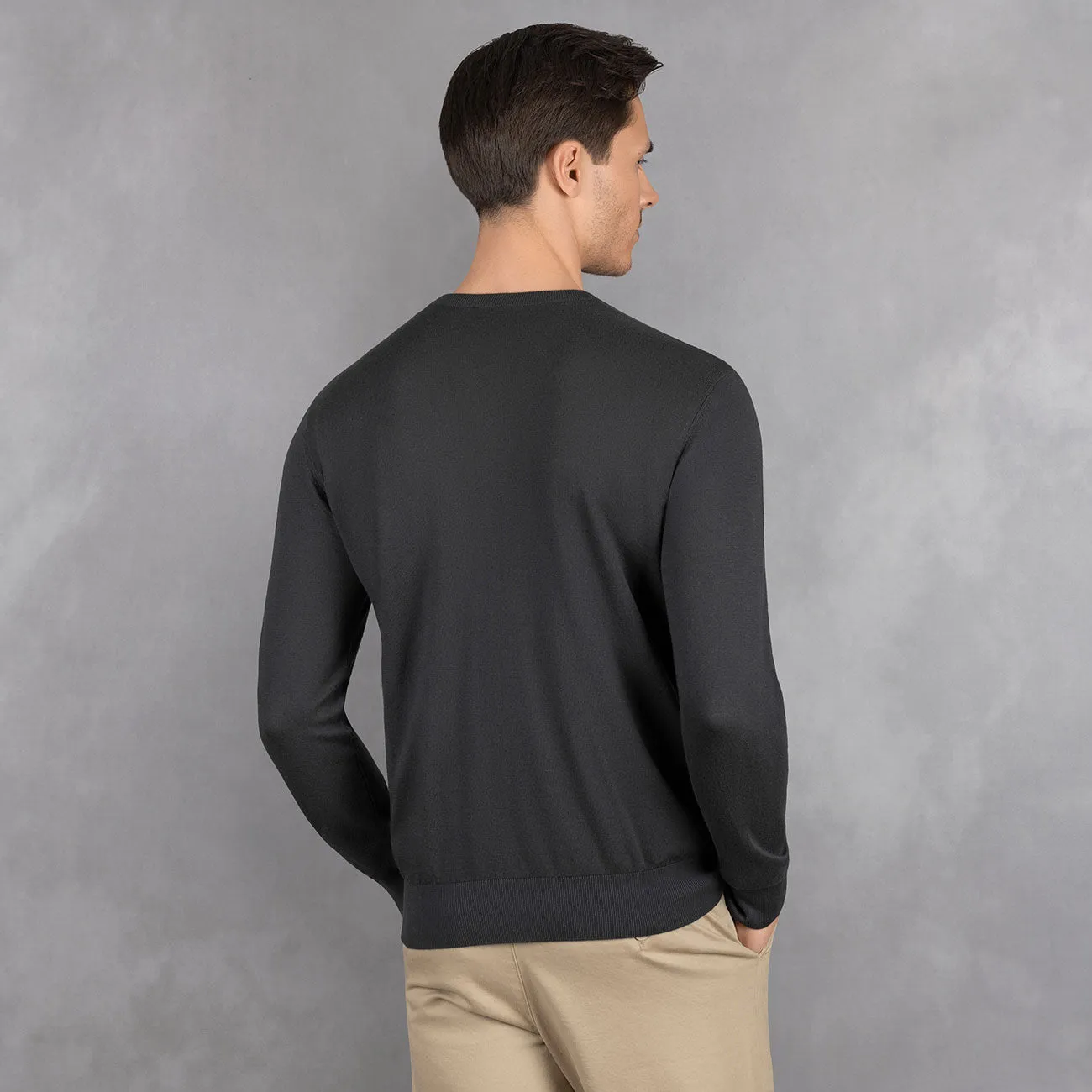 Cotton Pullover Round Neck Men