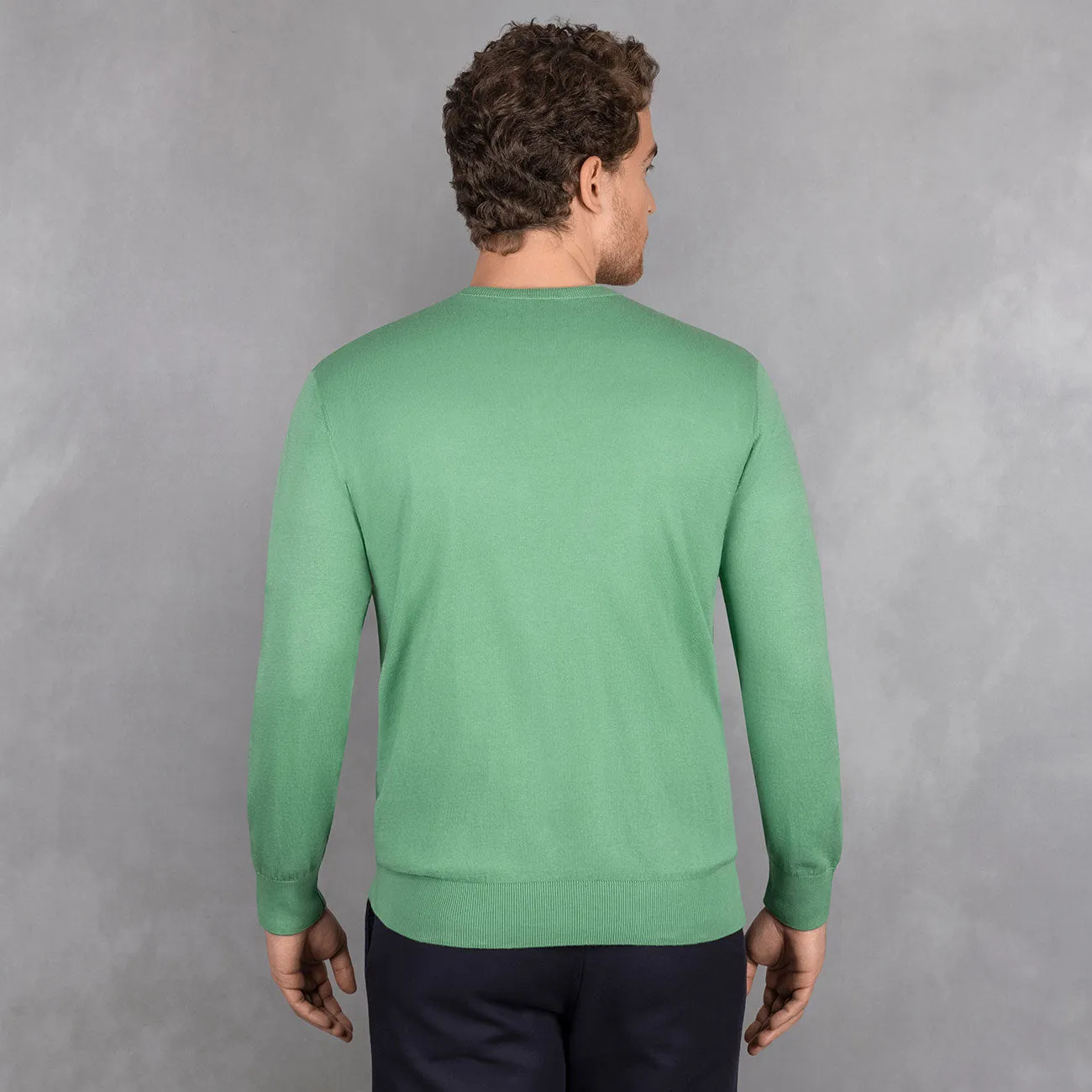 Cotton Pullover Round Neck Men