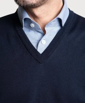 Cotton V-Neck Sweater