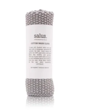 Cotton Wash Cloth Grey