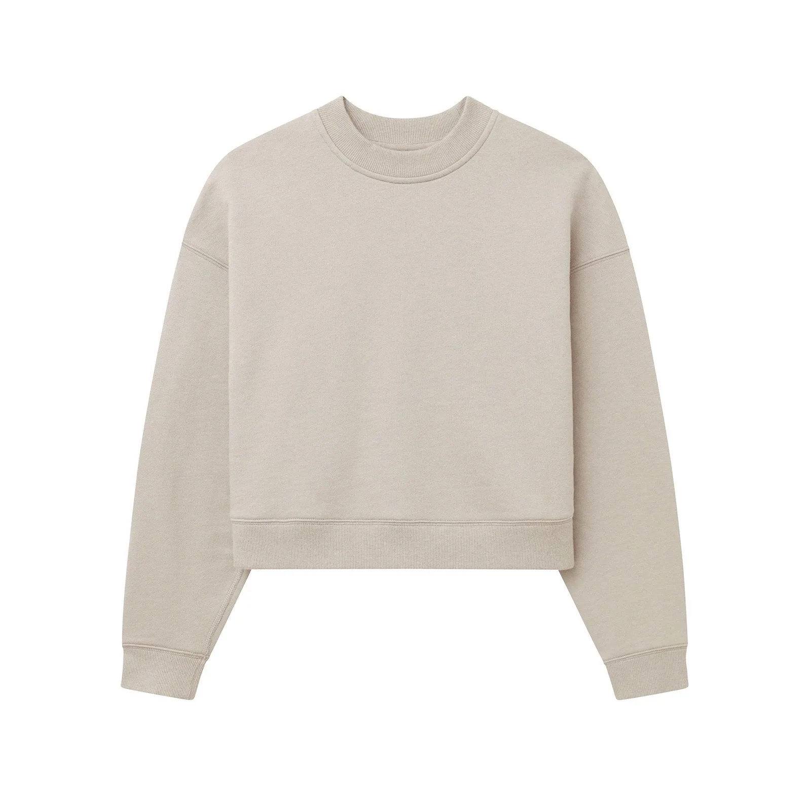 Cropped Fleece Sweatshirt