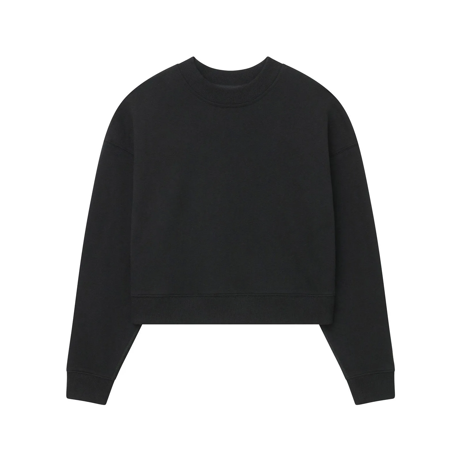 Cropped Fleece Sweatshirt