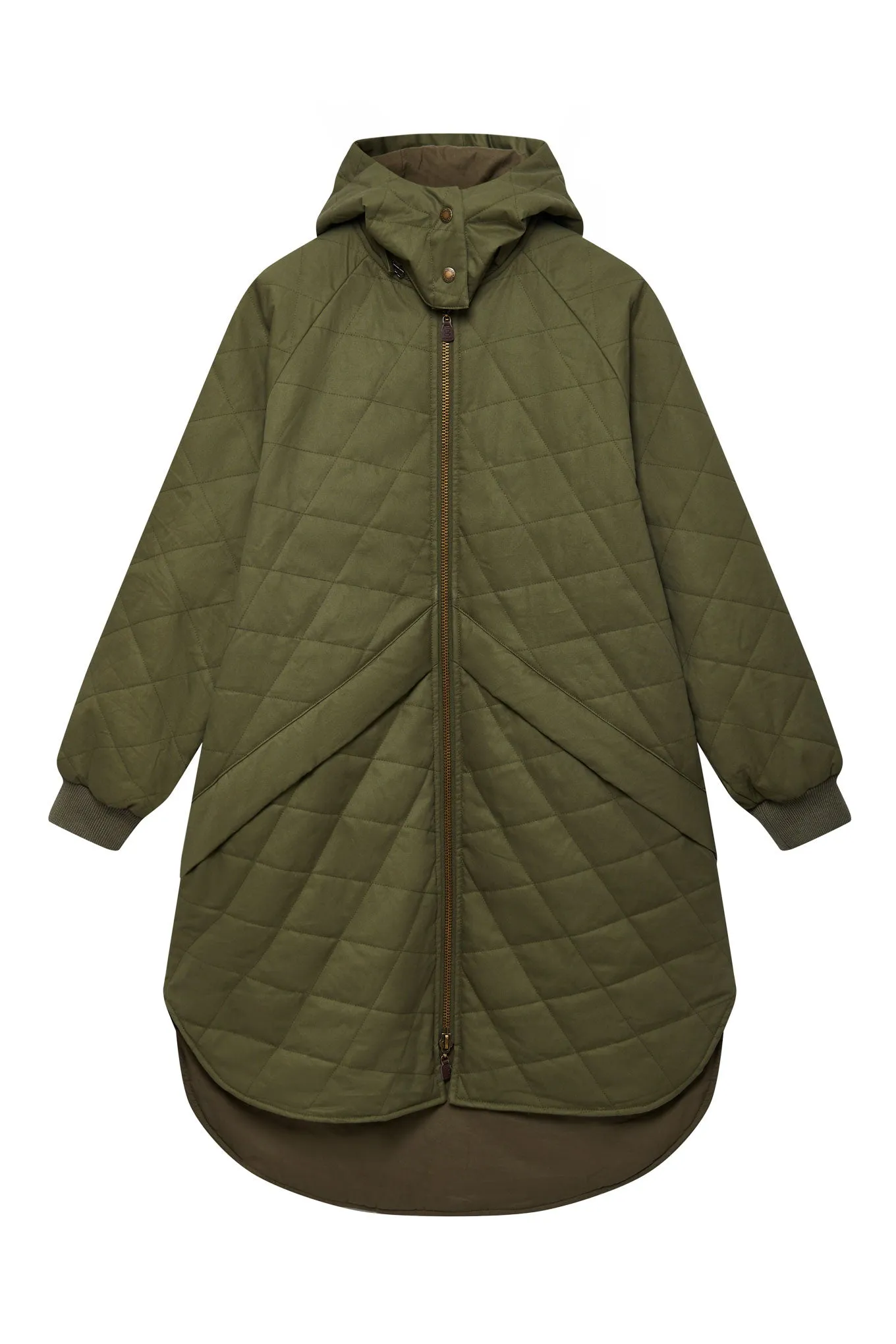 DANIELLA - Organic Cotton Coat Khaki