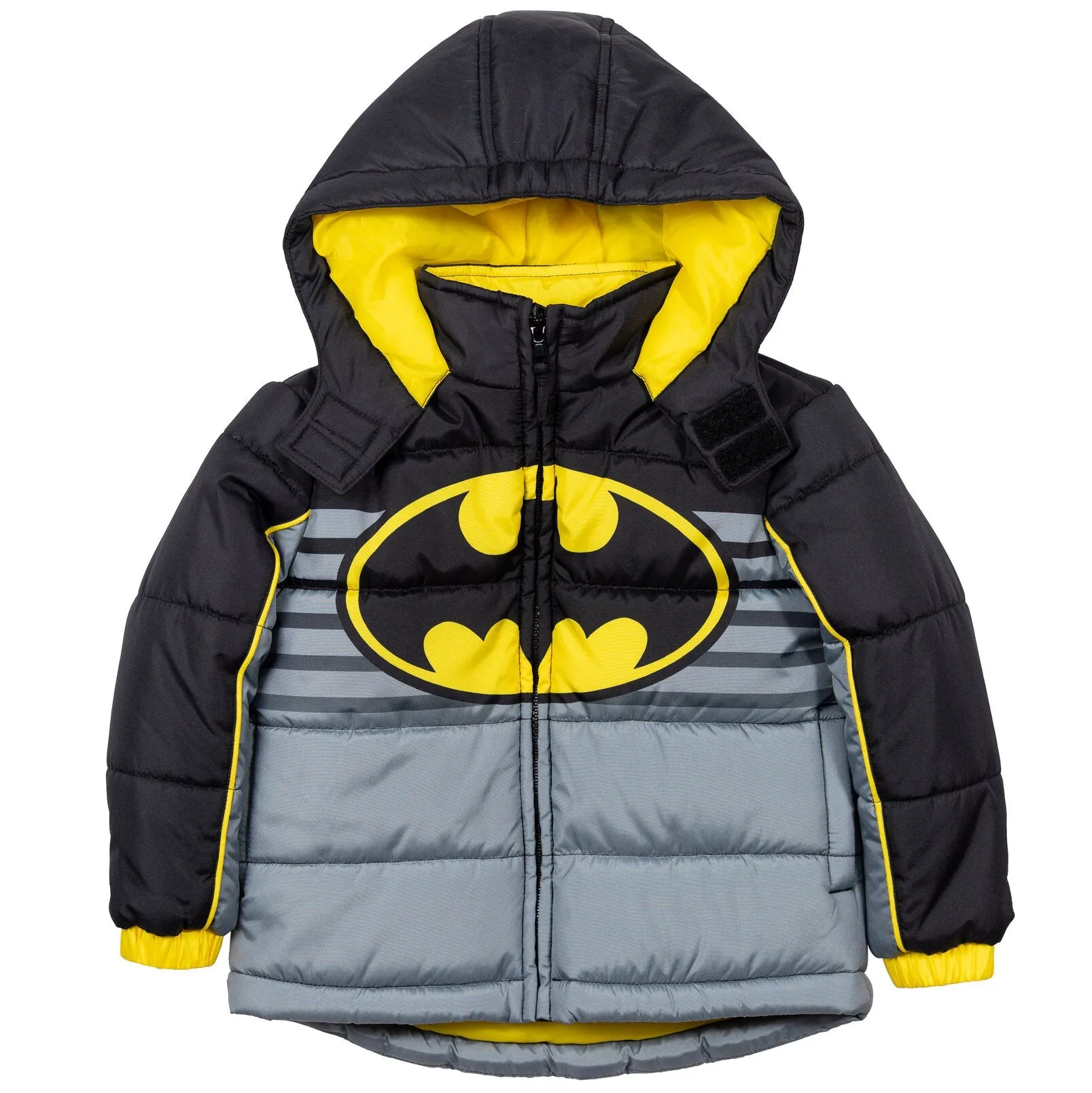 DC Comics Justice League Batman Zip Up Winter Coat Puffer Jacket