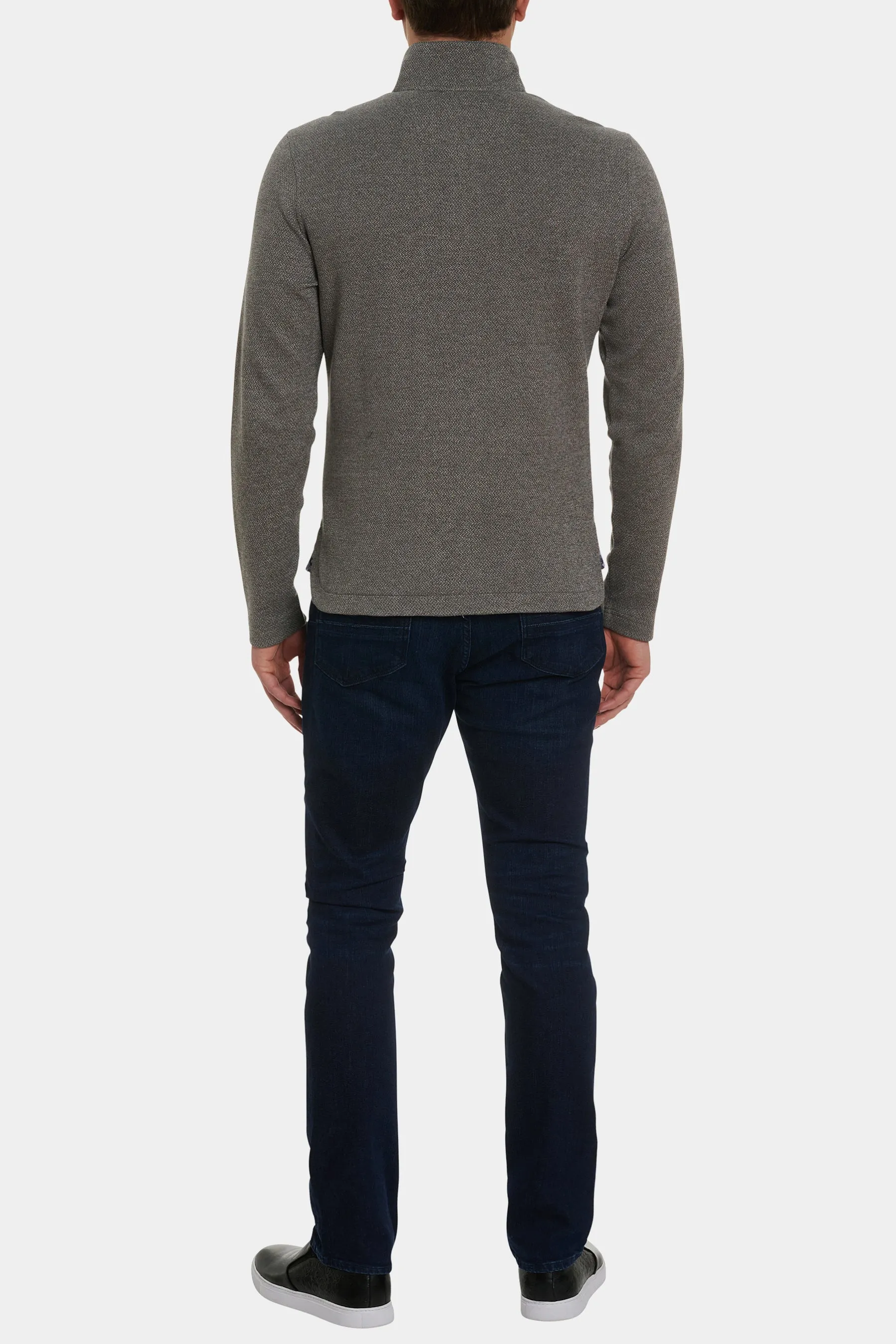 Delage Long Sleeve Quarter Zip Neck Shirt