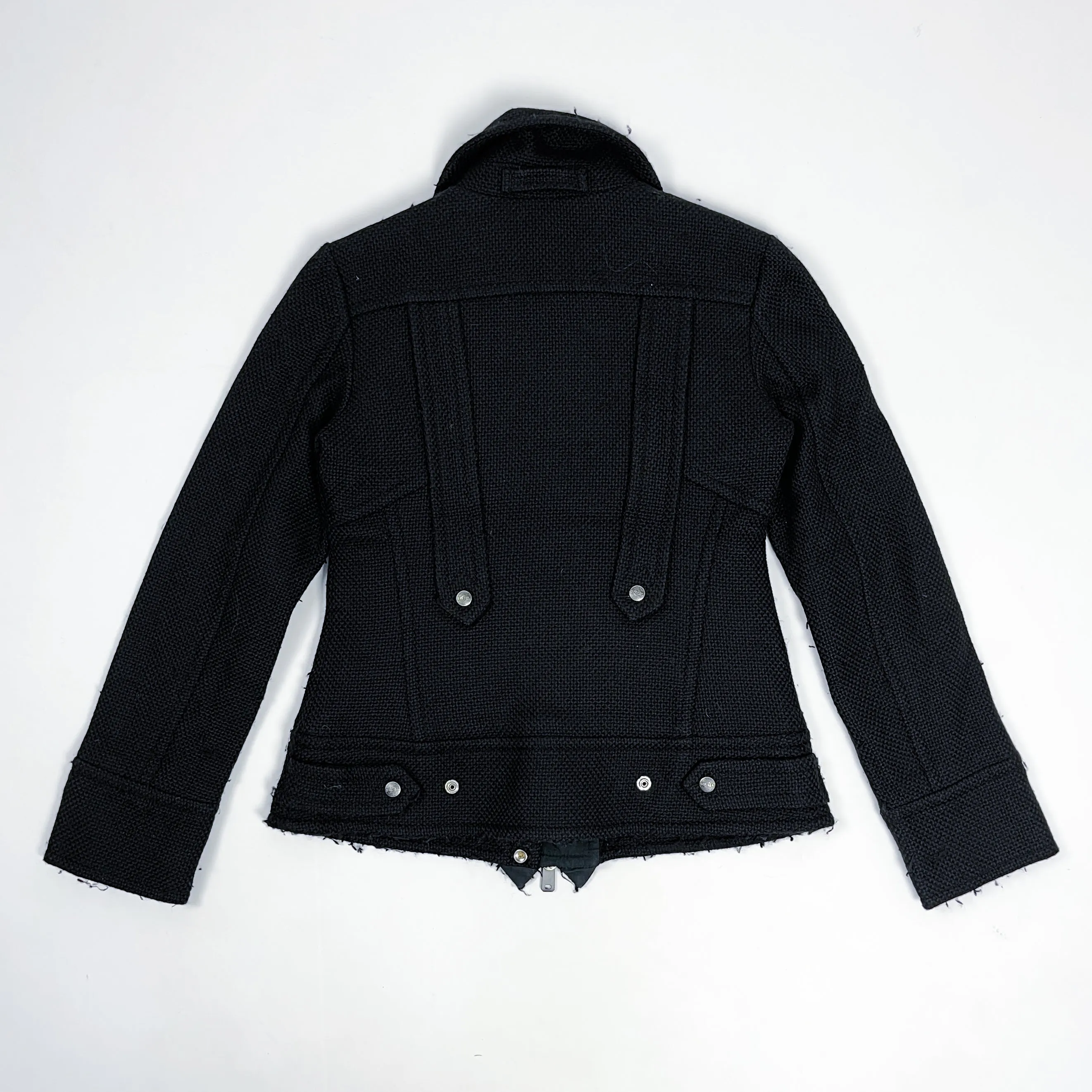 Vintage 2000s Diesel Wool Black Zipped Jacket