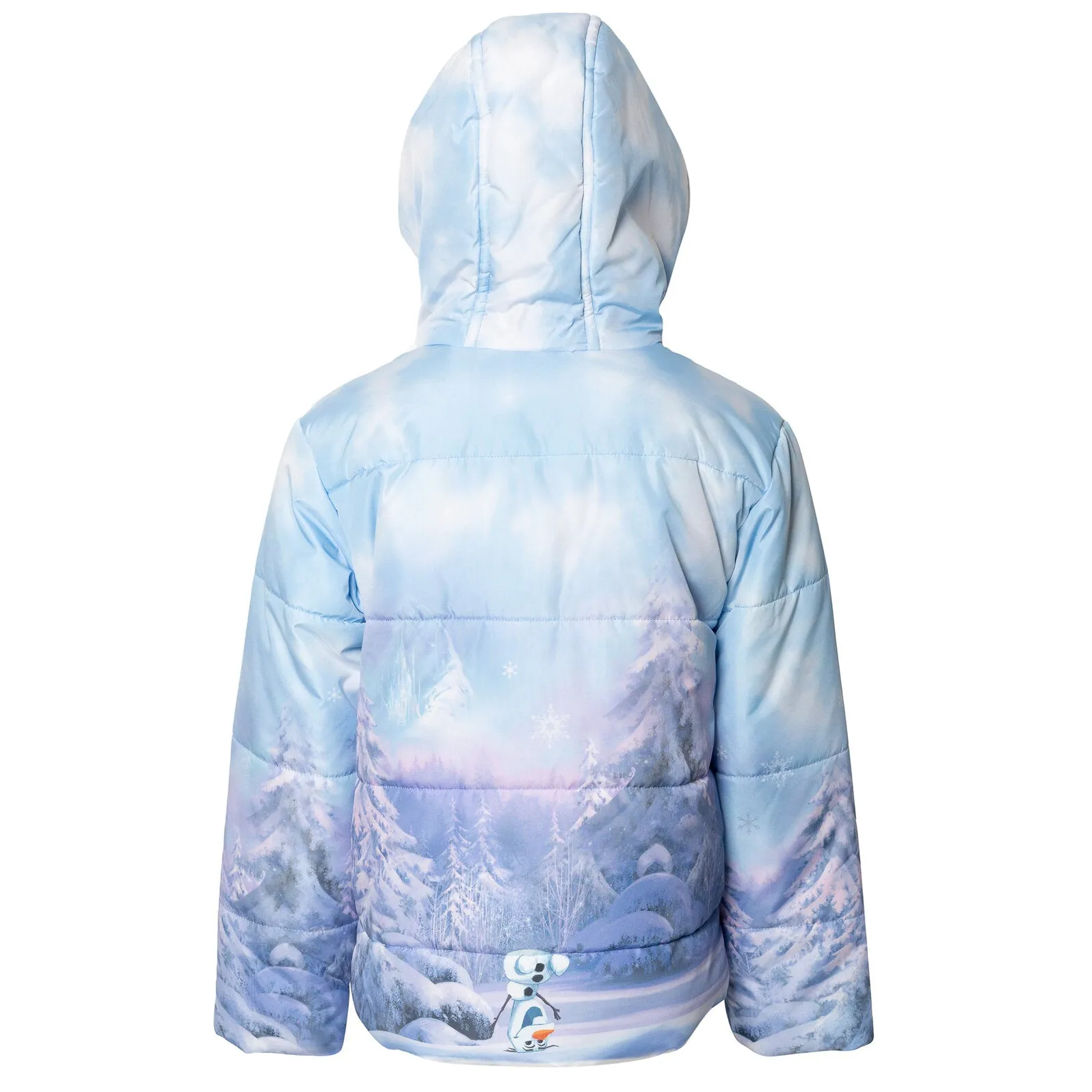 Disney Frozen Zip Up Winter Coat Puffer Jacket