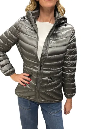 Platinum Down-Filled Puffer Jacket - Ultimate Warmth and Style