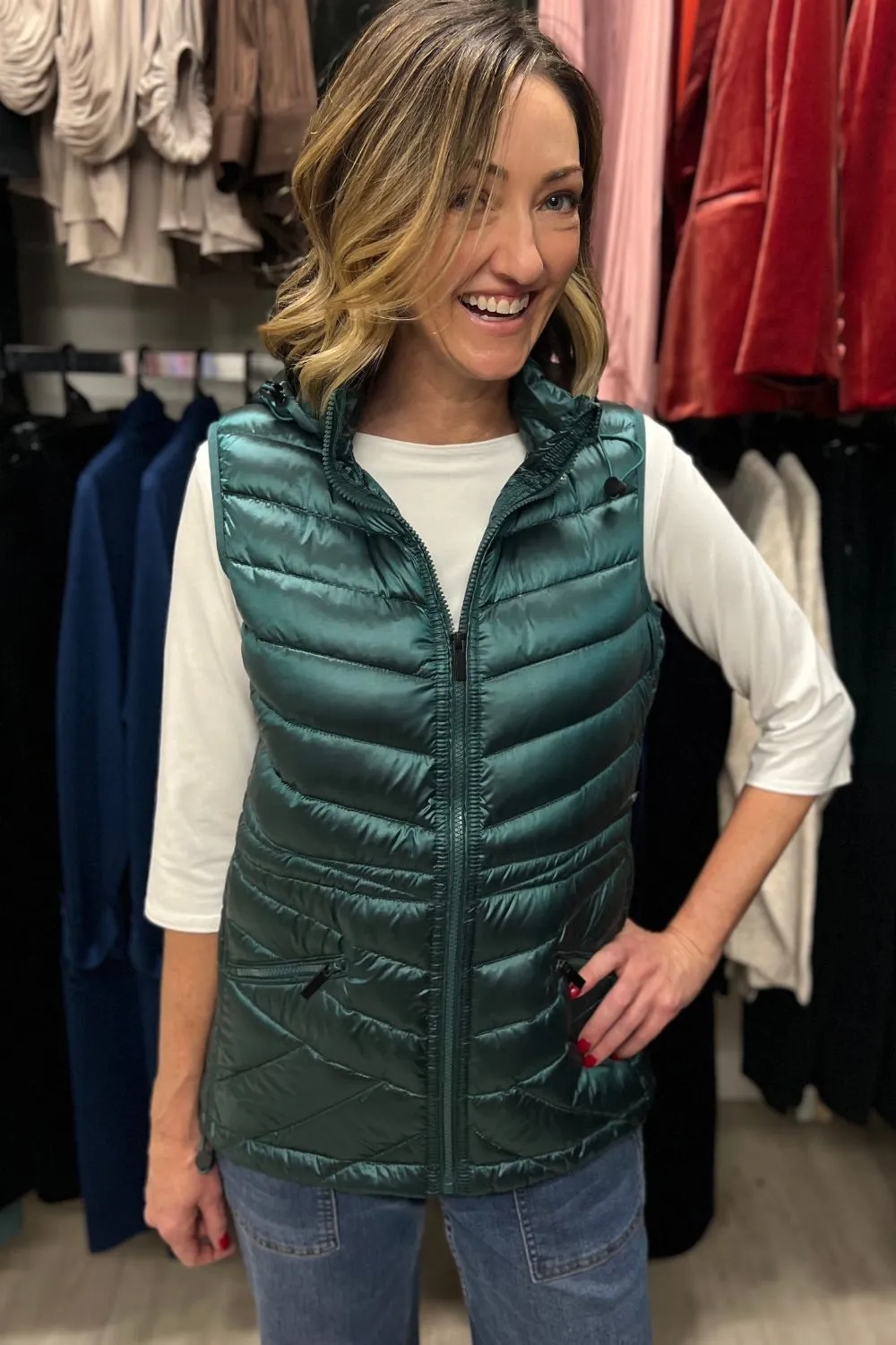 Down Filled Puffer Vest | Basil