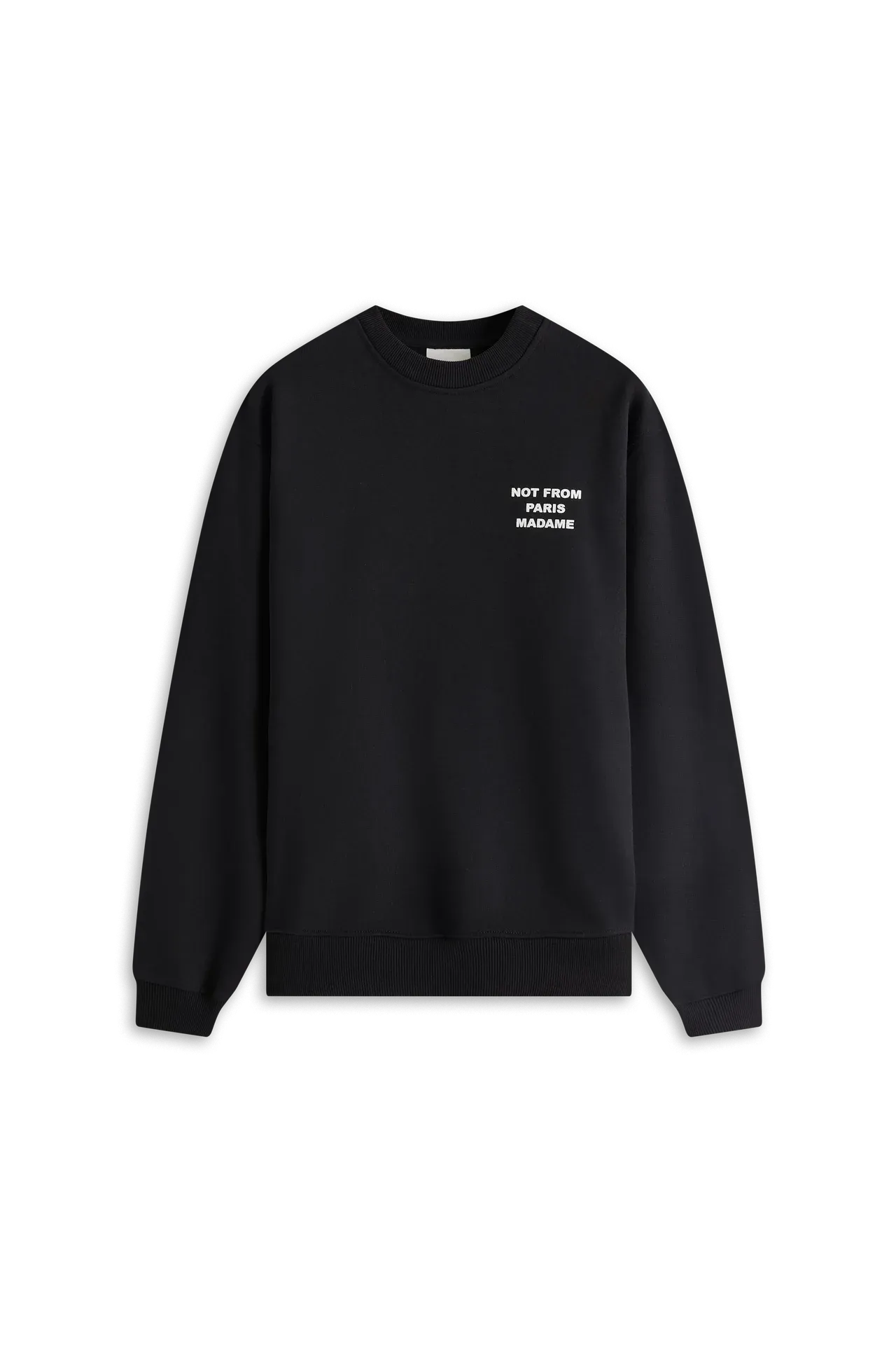 Drôle de Monsieur Slogan Crewneck - Black