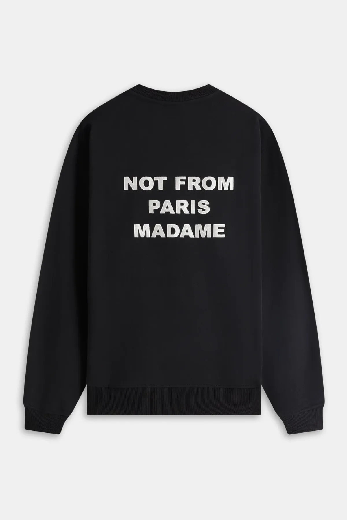 Drôle de Monsieur Slogan Crewneck - Black