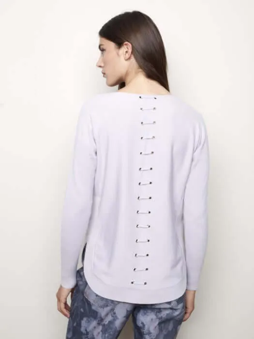 Eyelet Detail Sweater