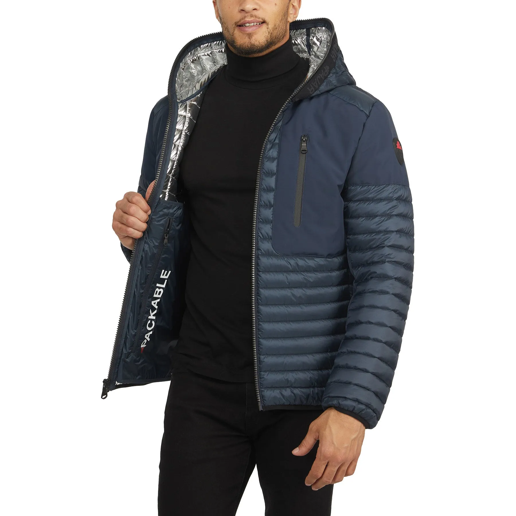 Finn Men's Lightweight Packable Puffer